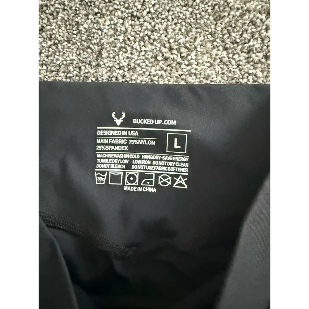 Bucked Up Leggings Womens Size L Black High Rise Compression Athletic 28